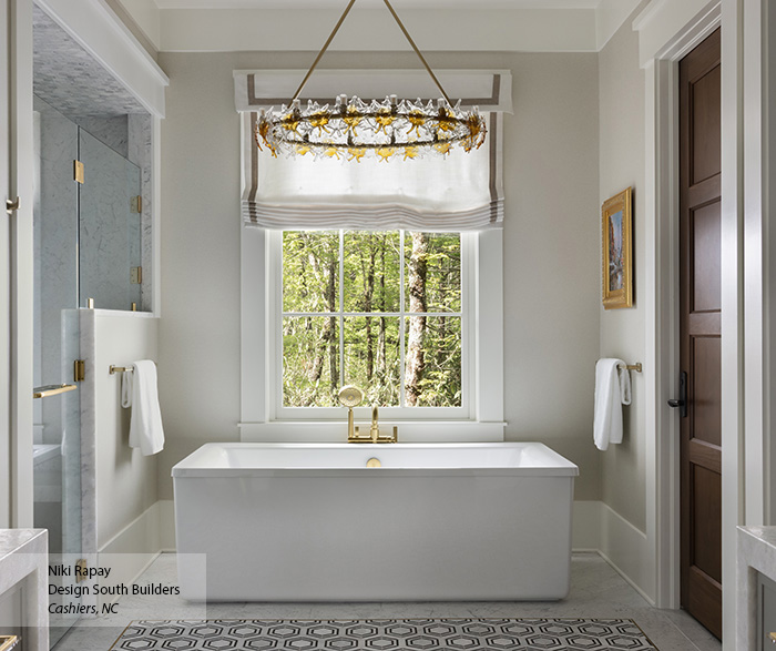 Luxury Bathroom Retreat with Dual Marble Vanities