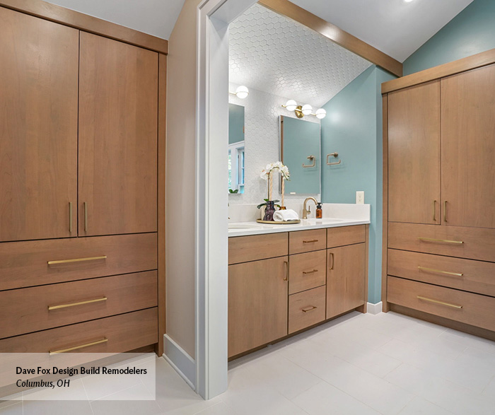 Modern Spa Inspired Bathroom with Double Vanity