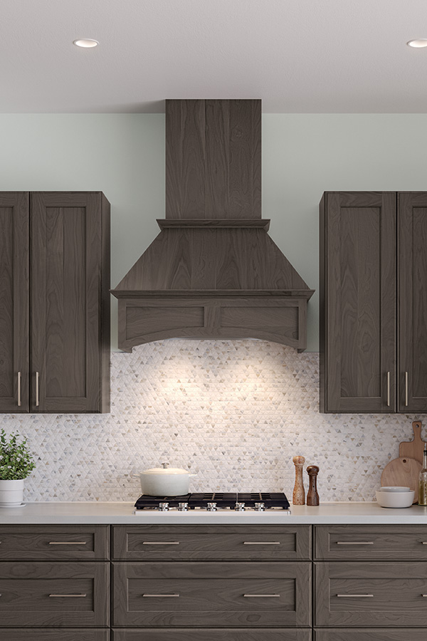 Arch Flat Panel Wood Hood